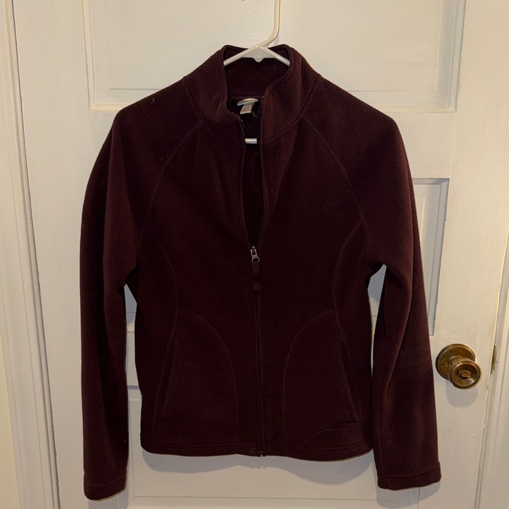 Merona Women's Dark Burgundy Fleece Jacket